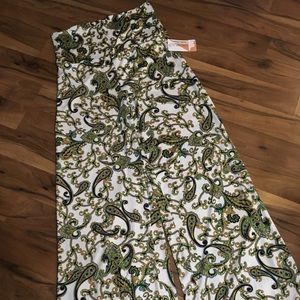 NWT Paisley Palazzo Pants Large